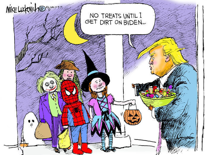 cartoon trick or treat